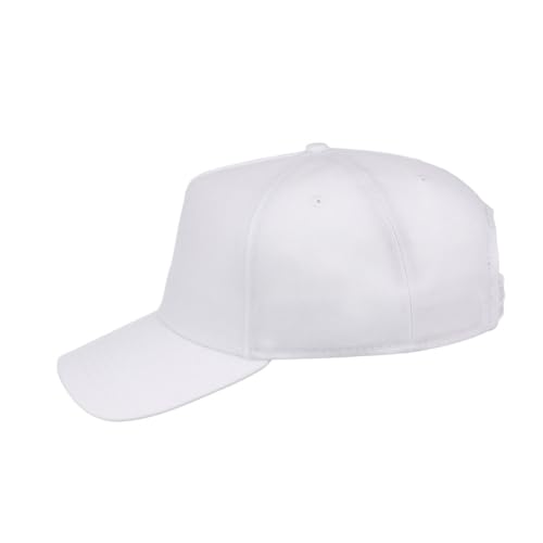 Lids Blank Hook Shot A-Frame Adjustable Snapback Hat – Breathable Mesh & Lightweight | Curved Bill | One Size Fits Most - color: White