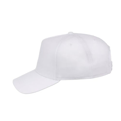 Lids Blank Hook Shot A-Frame Adjustable Snapback Hat – Breathable Mesh & Lightweight | Curved Bill | One Size Fits Most - color: White