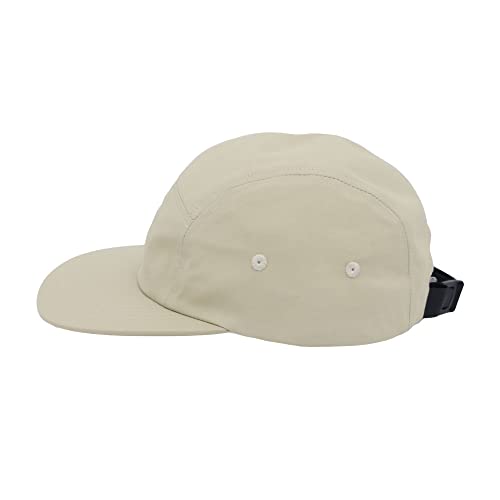 WITHMOONS Low Profile 5 Panel Hat Cap Waterproof Golf Camp Fishing Lightweight Jockey Flat Bill YZ20114 - color: Beige, size: Medium