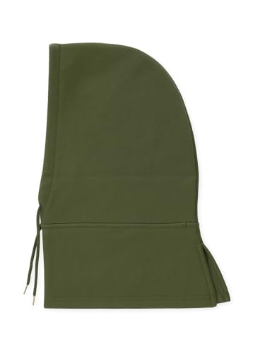 MixMatchy Women's Hooded Scarf Balaclava Fleece Lined Winter Beanie Hat - color: Dark Olive