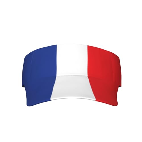 Cute Flag Visors Sun Protection Hats for Men Women Fashion Outdoor Sun Visor Hats Adjustable Summer Hat - color: France Flag