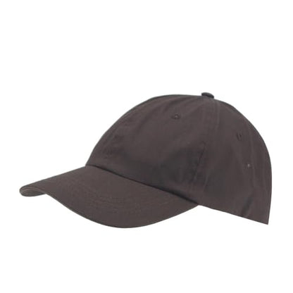Heavy Washed Coated Canvas Wax-Look Adjustable Low Profile Men Women Baseball Cap - color: Unstructured Juniper Brown