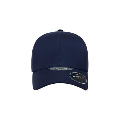 Flexfit NU Tri-Layer Athletic Fitted Baseball Cap with Seam-Sealed Taping - color: Navy, size: Small-Medium