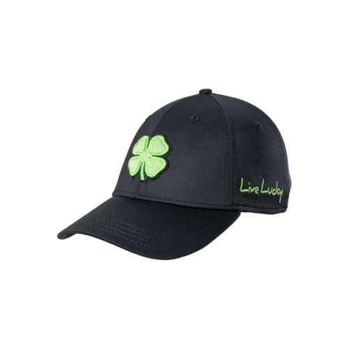 Black Clover Premium Flex Cap - color: 51 - (Black/Lime), size: Small-Medium