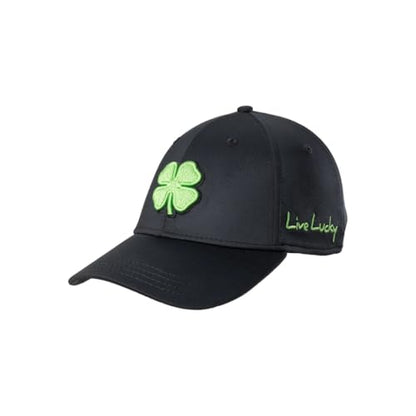 Black Clover Premium Flex Cap - color: 51 - (Black/Lime), size: Small-Medium