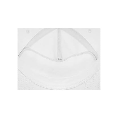 E BY ELIDAN A-Frame Trucker Hat, 5-Panel Blank Snapback - color: White + White Rope
