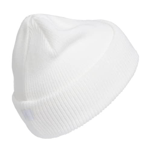 adidas Women's Script Fold Beanie - color: White/Clear Grey, size: One Size
