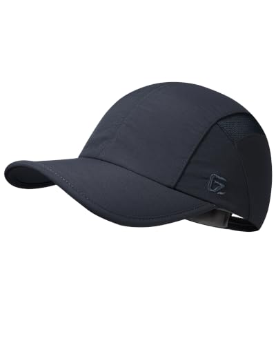 GADIEMKENSD UPF50+ Baseball Cap, Cooling Sweatband, Mesh Panels and Lining, Anti- Glare, Adjustable Fit - color: Dark Grey, size: 6 3/4-7 1/2
