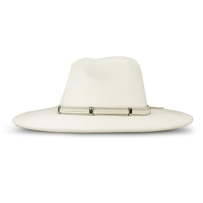 Lucky Brand Womens Ranger Hat | Wide Brim | Felt | Rancher | Americana | Western Inspired | Classic | Fashion | Cowboy - color: Wide Brim Ranger - Cream