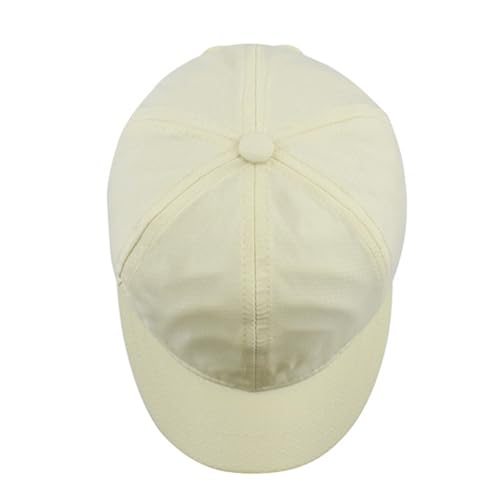 Fashion Short Brim Lightweight Quick Dry Baseball Cap Unconstructed Plain Low Profile Dad Hat for Men Women - color: Black