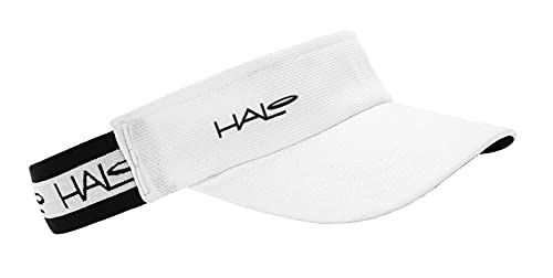 Halo Headband Sweatband Race Visor - color: White, size: Large-X-Large