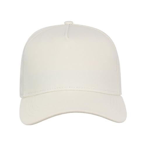 Lids Blank Hook Shot A-Frame Adjustable Snapback Hat – Breathable Mesh & Lightweight | Curved Bill | One Size Fits Most - color: Ivory