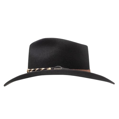 Stetson Drifter Felt Hat - color: Black, size: 7 1/8