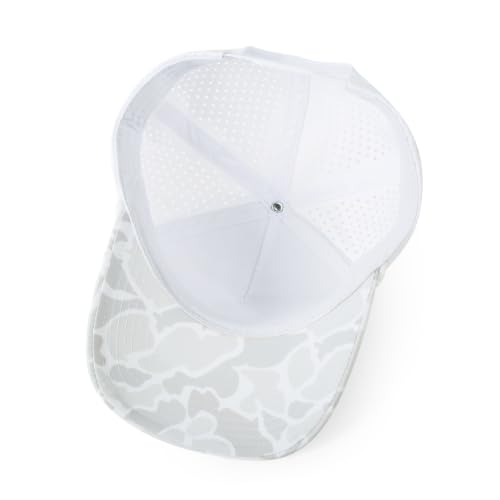 HH HOFNEN Quick Dry Baseball Cap Snapback Golf Trucker Hat for Men Women - color: Lightgreycamo