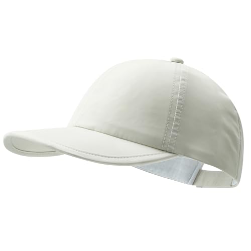Clakllie Quick Dry 5 Panel Cap for Men Summer Folding Outdoor Hat Breathable Baseball Cap Unstructured Running Hiking Hats - color: Cduk-bssq2582-cream