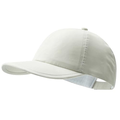 Clakllie Quick Dry 5 Panel Cap for Men Summer Folding Outdoor Hat Breathable Baseball Cap Unstructured Running Hiking Hats - color: Cduk-bssq2582-cream