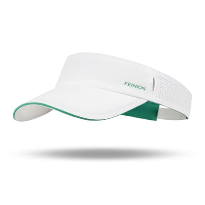 FEINION Women Stretchy Sun Visor with Sunglass Slot Baseball Hat - color: White