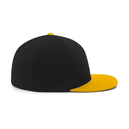 Pacific Headwear Unisex-Adult Pacific Headwear Premium a/C² Performance Flexfit® Cap - color: Black/Gold, size: Small-Medium