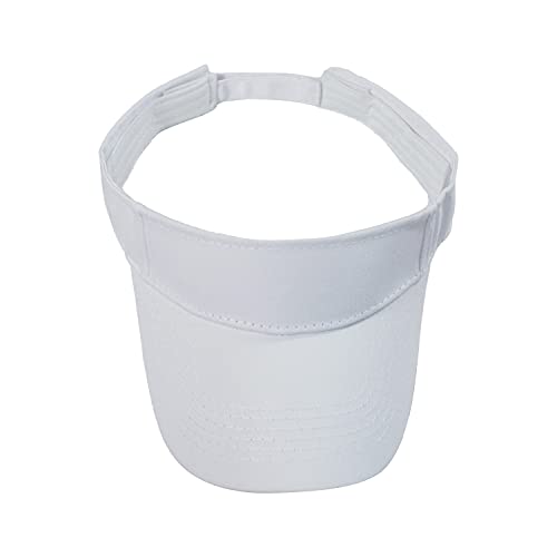 HH HOFNEN Sports Sun Visor Hats Cotton Adjustable Golf Caps for Men Women - color: #1b White