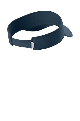 Port Authority Poly Visor - color: River Blue Navy