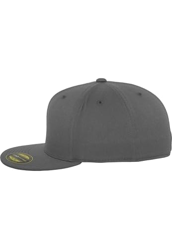 Flexfit Mens Premium 210 Fitted - color: Dark Grey, size: Small-Medium
