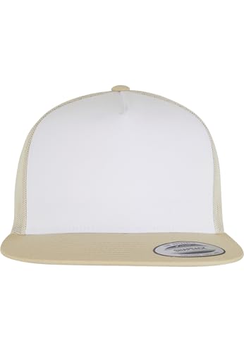 Flexfit Classic Trucker Hat White – One Size – 6006 - color: Gold/White/Beige
