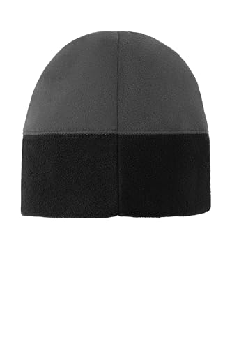 Port Authority Fleece Winter Beanie Hat for Men & Women - color: Charcoal/ Black