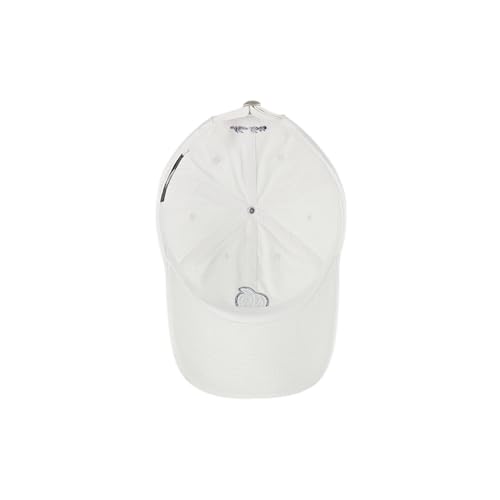 E BY ELIDAN NY Apple Dad Hat, New York Baseball Cap for Women Men - color: White With Navy Apple