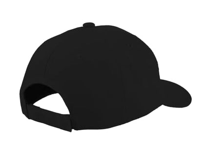 TK Flex Blank Hats, Adjustable Plain Hats, Casual Women's and Men's Hats, Baseball Caps for Patches and Embroidery, 12 Pack - color: Black