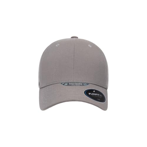 Flexfit NU Tri-Layer Athletic Fitted Baseball Cap with Seam-Sealed Taping - color: Grey, size: Large-X-Large