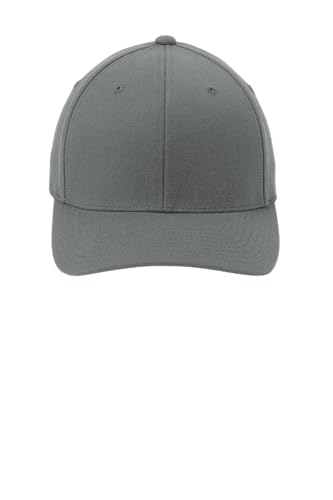 Port Authority Flexfit Wool Blend Cap - color: Grey, size: Small-Medium