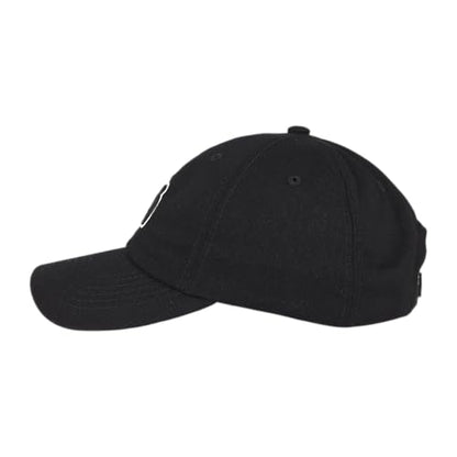 E BY ELIDAN NY Apple Dad Hat, New York Baseball Cap for Women Men - color: Black With White Apple
