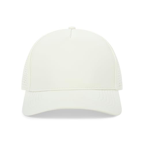 5 Panel Baseball Cap Quick Dry Mesh Snapback Hat for Women Men - color: Navy+khaki+offwhite