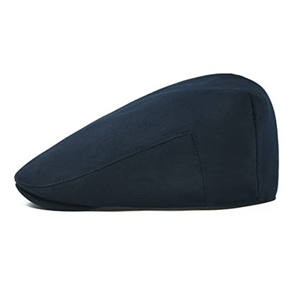 STARANCE Men Thin Cotton Gatsby Newsboy Cap - color: Navy, size: 7 1/2