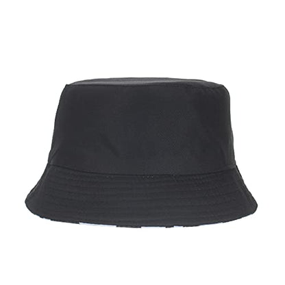 TOPTIE Reversible Tie Dye Bucket Hat, Cotton Sun Hat for Adults - color: Cow Black