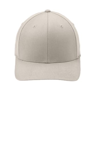 Port Authority Flexfit Cotton Twill Cap - color: Stone, size: Small-Medium