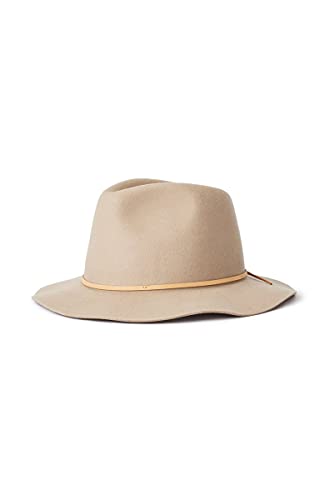 Brixton Men's Marcos Fedora - color: Light Tan, size: Small