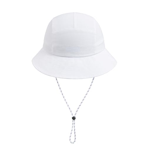 VOBOOM Women Lightweight Unstructured Bucket Sun Hat - color: White
