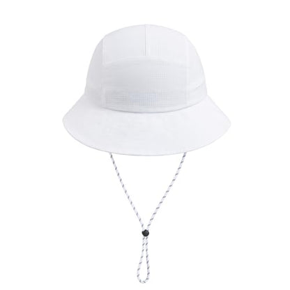 VOBOOM Women Lightweight Unstructured Bucket Sun Hat - color: White