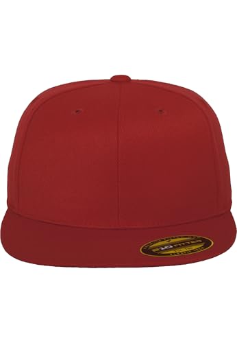Flexfit Men's Premium 210 Fitted Cap - color: Red, size: Small-Medium