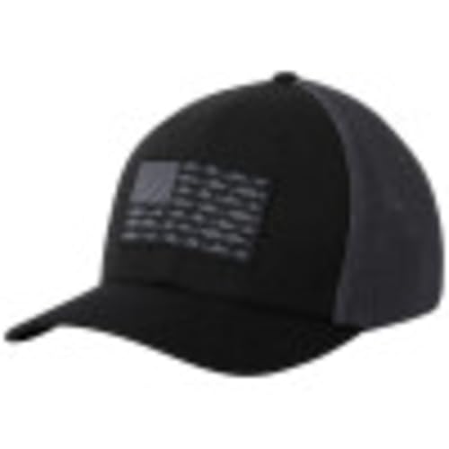 Columbia Unisex Adult PFG Logo Mesh Ball Cap - color: Black/Graphite, size: XX-Large