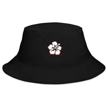 Bucket Hat for Men Women Funny Holiday Fishing Hat Cute Fisherman Cap - color: Hibiscus Flower