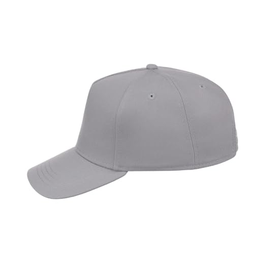 Lids Blank Hook Shot A-Frame Adjustable Snapback Hat – Breathable Mesh & Lightweight | Curved Bill | One Size Fits Most - color: Light Grey