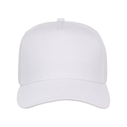 Lids Blank Hook Shot A-Frame Adjustable Snapback Hat – Breathable Mesh & Lightweight | Curved Bill | One Size Fits Most - color: White