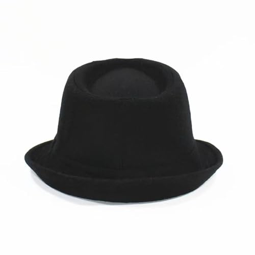 Mens Fedora Hats Classic Manhattan Womens Fedora Hat - color: Black