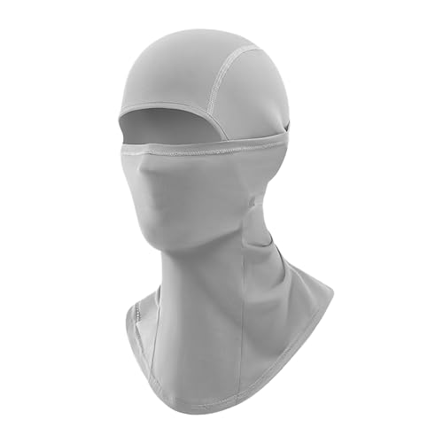 Balaclava Ski Mask Summer Cooling Face Cover Lightweight Shiesty Mask for Men Women UV Protector Unisex Motorcycle - color: Gray - Hinged