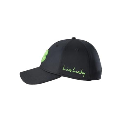 Black Clover Premium Flex Cap - color: 51 - (Black/Lime), size: Small-Medium