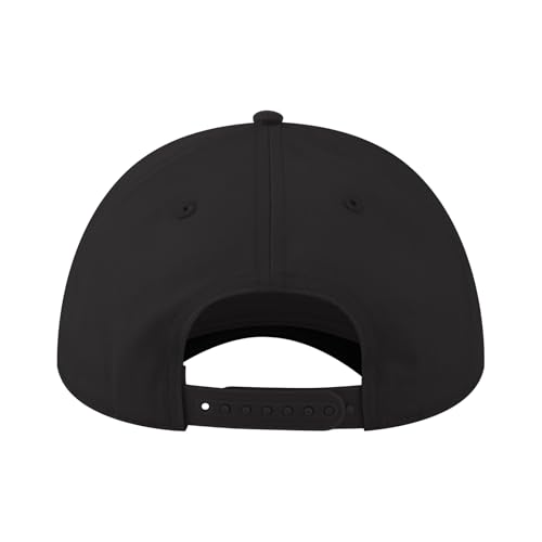 TOPTIE 5 Panel Trucker Hat Snapback Adjustable Cotton Sun Cap for Men - color: Black