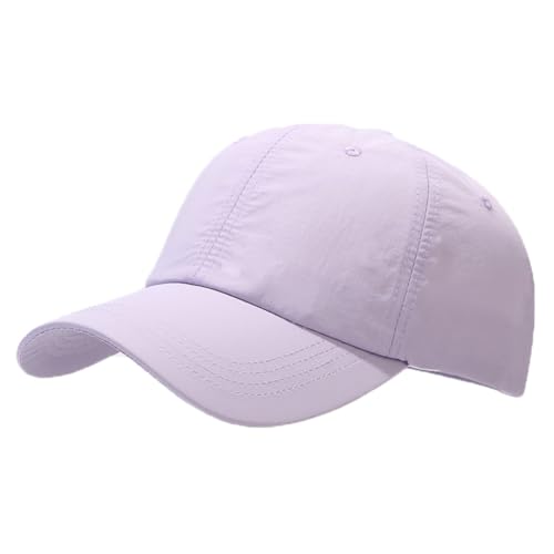 Waterproof Quick Dry Baseball Cap for Men Women Lightweight UV Protection Summer Hats for Outdoor Sports - color: Purple