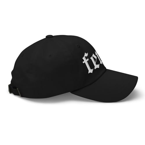 NX Feral Embroidered Curved Bill Cap Relaxed Fit Low Crown Adjustable Dad Hat - color: Black